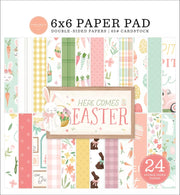 CARTA BELLA 6" X 6" PAPERPACK HERE COMES EASTER